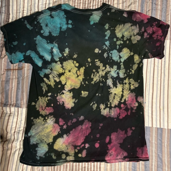 Multicolor tie dyed rick and morty graphic tee shirt - Picture 2 of 4
